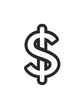 © Irina - Outline of a dollar sign symbolizing money and financial transactions