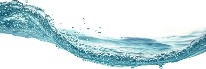 Poster - blue water splash isolated on white