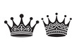 © MdAhad - King crown silhouette and vector