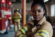 © Ana - Confident female firefighter