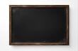 © Maryna - Blank blackboard. Isolated school chalkboard on a white background with border frame, perfect for educational class materials and ideas