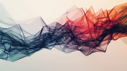 illustration digital network with abstract effect