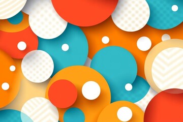 Aufkleber - A minimalist wallpaper featuring simple overlapping circles in soft pastel tones, creating a calming and modern aesthetic