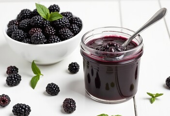 Wall Mural - yogurt with berries