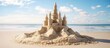 © Pinit - Create your own narrative with this vast beach sand castle image.