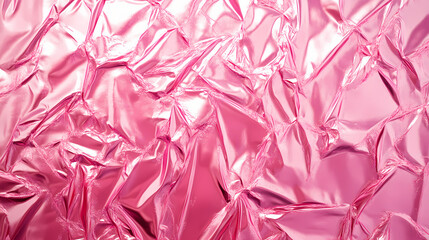 Wall Mural - pink foil metallic wall with glowing shiny light, abstract texture background blank empty with copy 