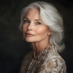 Wall Mural - portrait of old woman