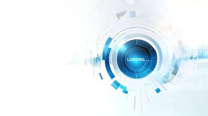 Abstract Futuristic Technology Loading Interface Design