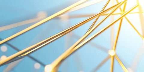 Abstract background with connected lines. Creative concept of network connections, interconnection, internet and communication, backing template