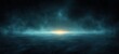 © hens - Dark Atmosphere Landscape with Blue Glow and Fog for Showroom Background Neon Light