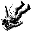 © Breck - Silhouette of an astronaut falling