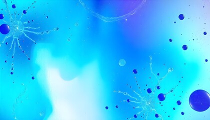 Fototapete - A vibrant abstract background in blue, turquoise, teal, green, white, and purple hues. Featuring bright neon and electric metal effects, rough grain, and noise spray textures