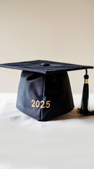 Wall Mural - minimalist graduation cap for the class of 2025 with clean design and ample space for personalizatio
