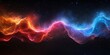 Galaxy Wave undulating in cosmic colors, Generative AI
