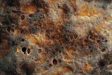 Leinwandbilder - Dense layer of microbes thriving on a surface under natural conditions in a nutrient rich environment. Generative AI