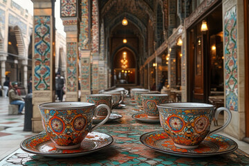 Wall Mural - Turkish Tea Set