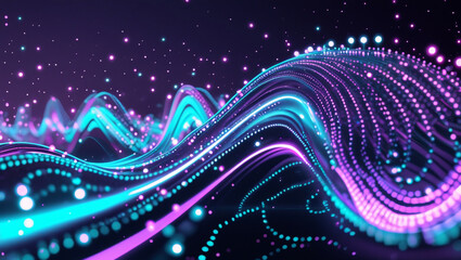 abstract background with glowing lines