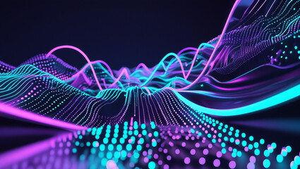 abstract background with glowing lines