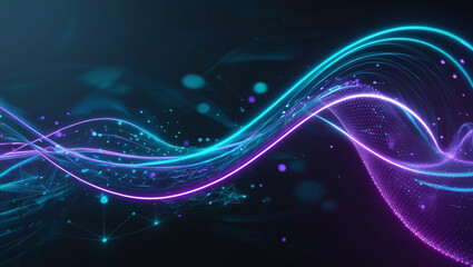 abstract background with waves