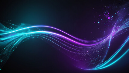 abstract background with glowing lines