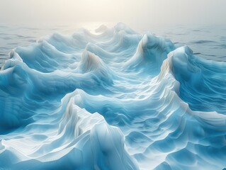 arctic iceberg landscape stunning glacial textures ocean winter cold blue nature
