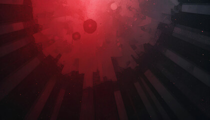 Leinwandbilder - abstract red and black background with rays and copy space.