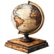 © benz - A vintage globe on a wooden base, depicting world geography for educational purposes.