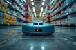 © Sunshine - Modern robot cleaning is in a store aisle