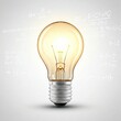 © Shavy - light bulb idea inspiration whiteboard background with math equations