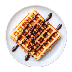 Wall Mural - waffle with chocolate