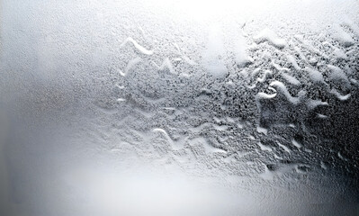 Wall Mural - bright grainy metallic silver gradient aluminum texture abstract blurry monochrome frosted glass eff