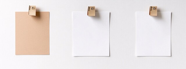 Wall Mural - blank note papers