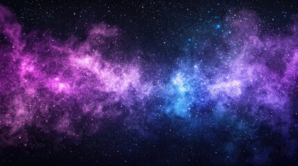 Wall Mural - smoke with sparks, purple and blue highlights, dark background,
