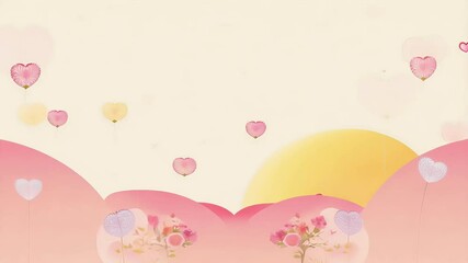 Wall Mural - illustration love beautiful background wallpaper background wallpaper card abstract illustration des