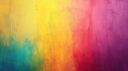 Wall Mural - Colorful gradient abstract background with smooth transitions from yellow to pink with blue accents and ample copy space.