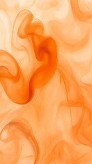 Wall Mural - soft orange abstract design with flowing patterns blending seamlessly in a warm color palette