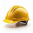 © Thanaporn - Construction safety equipment yellow hard hat for workplace protection industrial setting product showcase close-up view