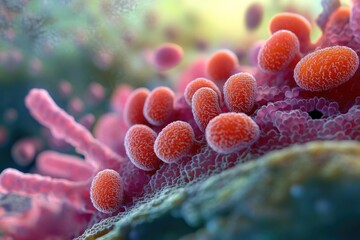 Wall Mural - A close-up shot of coral clusters, often found in tropical waters