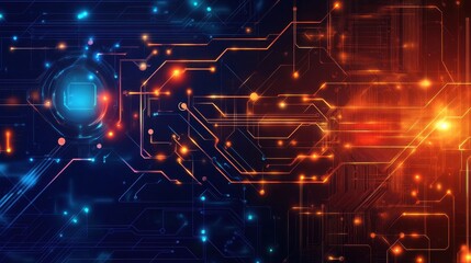 Wall Mural - modern tech background abstract design