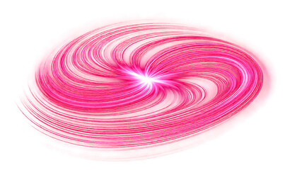 Wall Mural - pink swirl light leak or burst effect isolated on transparent background