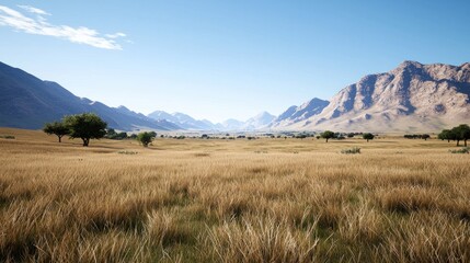 Poster - Serene Mountain Valley Landscape