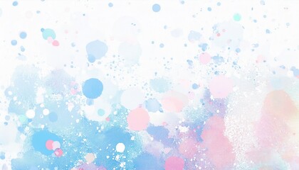 Wall Mural - ethereal pastel splatter gradient with abstract dots and soft textures for artistic background, invitations, and gentle designs

