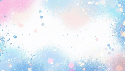 Aufkleber - ethereal pastel splatter gradient with abstract dots and soft textures for artistic background, invitations, and gentle designs


