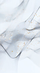 Poster - Elegant abstract background with flowing lines and golden particles creating a sense of luxury and sophistication