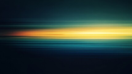 Aufkleber - Abstract background with horizontal light streaks and dark teal tones.
