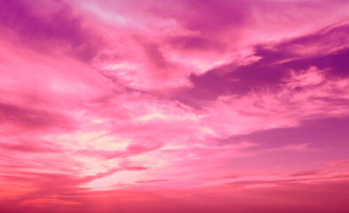 Wall Mural - purple-red cloudy sky at sunset. gradient color. sky texture. abstract nature background