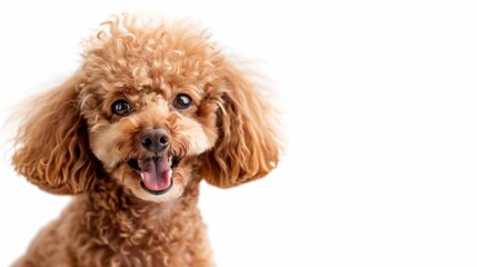 Wall Mural - funny smiling poodle