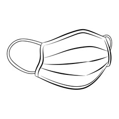 Naklejka na meble Face mask