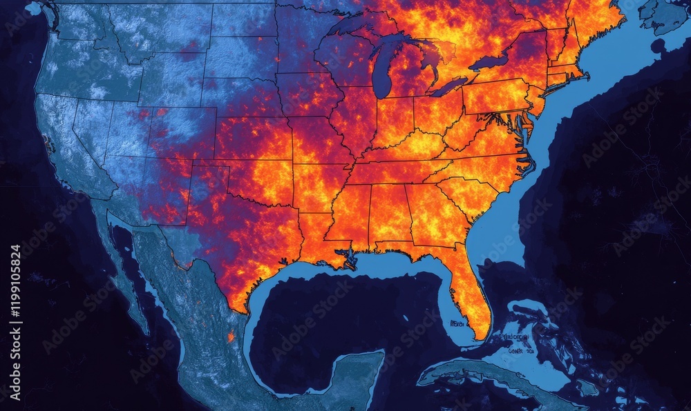 large map displaying weather zones with red flag fire warnings ...