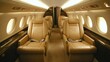 © Pannee - A first-class cabin featuring spacious aisles and luxurious leather seats.